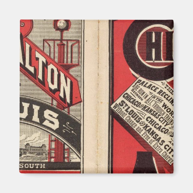 Chicago and Alton Railroad Magnet (Front)
