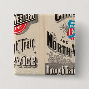 Chicago and North Western Line Button