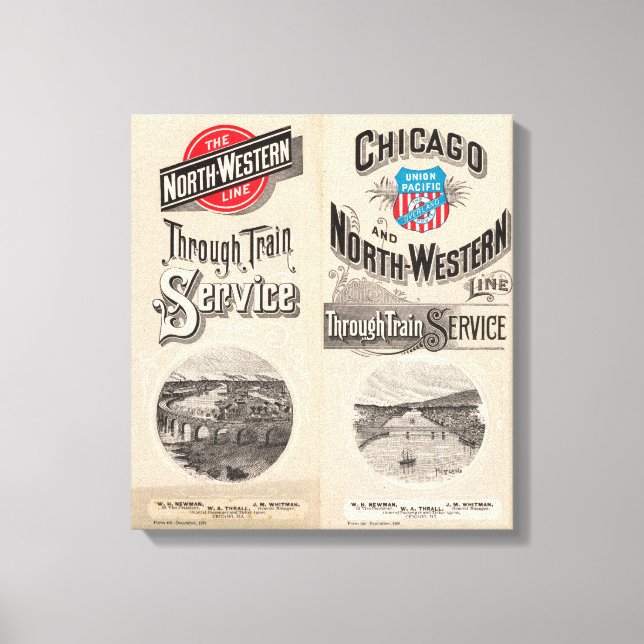 Chicago and North Western Line Canvas Print (Front)