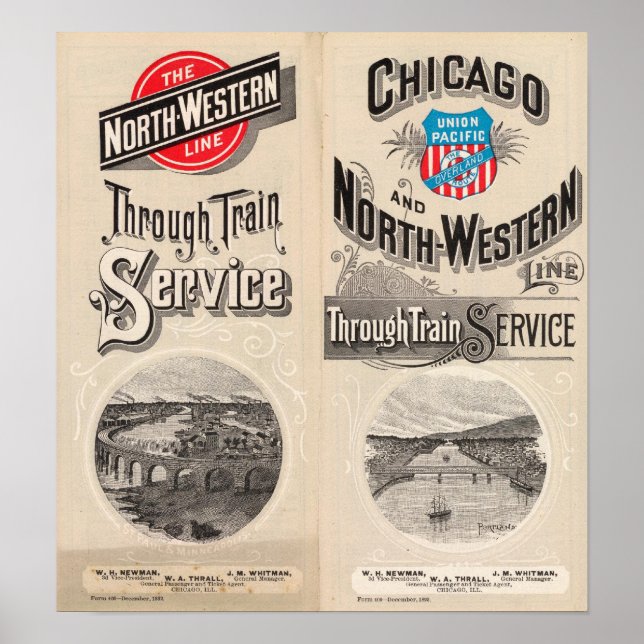 Chicago and North Western Line Poster (Front)