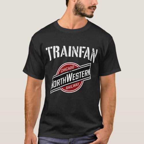 Chicago and North Western railway T_Shirt