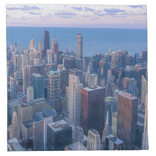 Chicago Architectural Buildings Artwork Cloth Napkin
