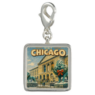 Chicago Art Institute in winter poster Charm