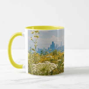 Chicago as seen from Montrose Harbor's bird Mug
