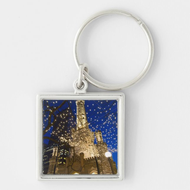 Chicago at Christmastime Keychain (Front)