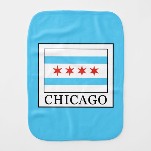 Chicago Baby Burp Cloth