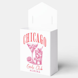 Chicago bachelorette favor boxes