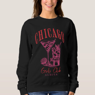 chicago bachelorette pink custom sweatshirt