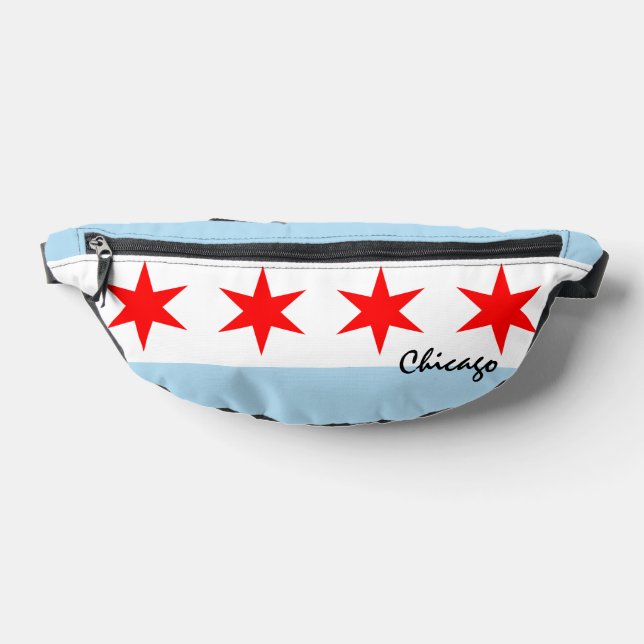 Chicago bag, patriots, Chicago flag Fanny Pack (Lay Down)
