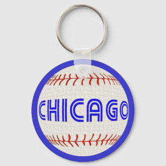 Chicago baseball keychain