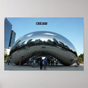 Chicago Bean Landmark Poster