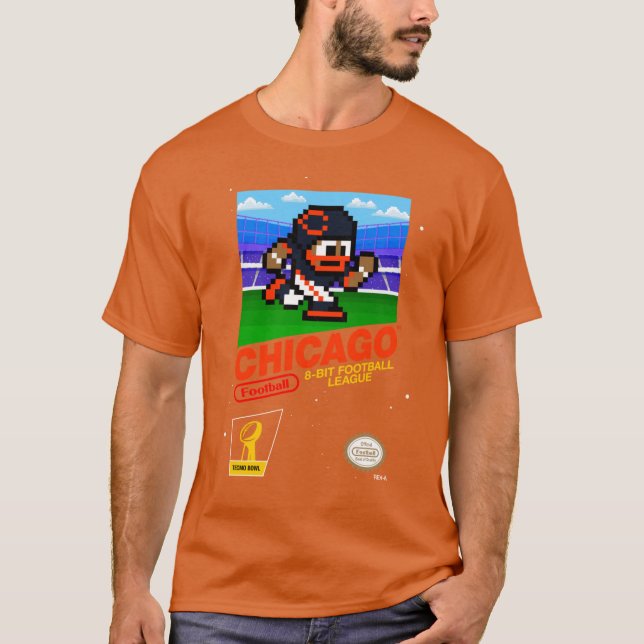 Chicago Bears (8-bit Videogames Cartridge) 2 T-Shirt (Front)