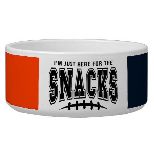 Chicago Bears Football Here For The Snacks Pet Bowl