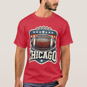 Chicago Bears Retro Football Oversized T-Shirt