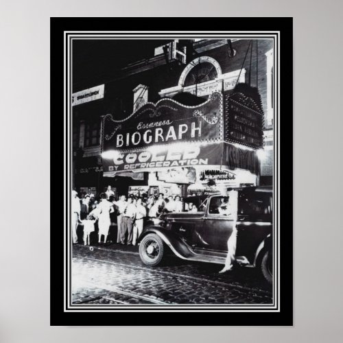 Chicago Biograph Theater ca1934 BW Poster