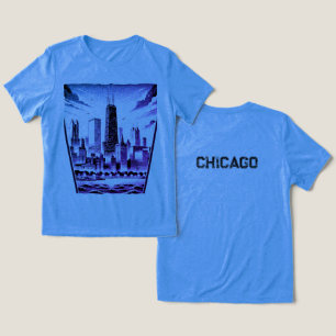 CHICAGO Black Graphic T-Shirt  Tri-Blend Shirt