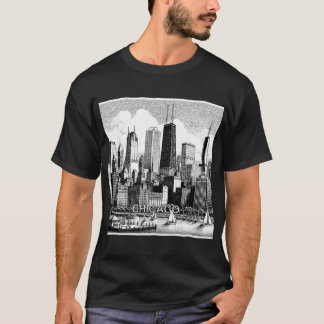Chicago Black White Graphic T-Shirt 