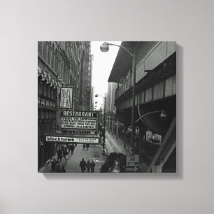 Chicago Blackhawk Restaurant 1960's photo Canvas Print