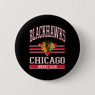 Chicago Blackhawks Hockey Club Black Officially Li Button
