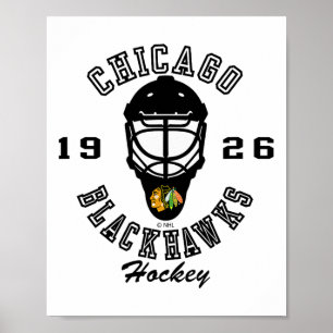 Chicago Blackhawks Hockey Mask Red Nhl Officially Poster