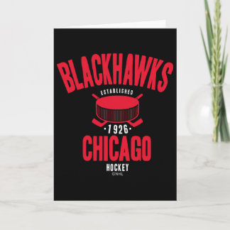 Chicago Blackhawks Hockey Puck Black Officially Li Card