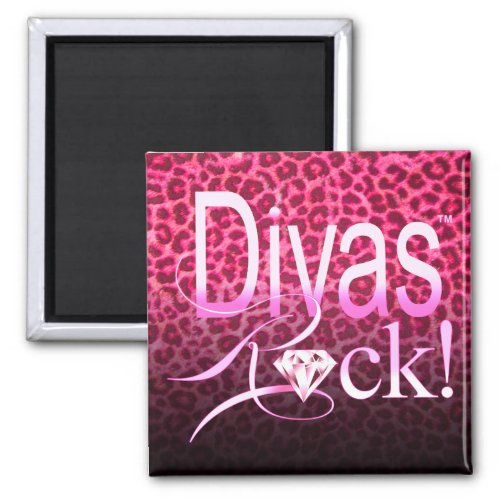 CHICAGO BLING _ Leopard Divas Rock Magnet