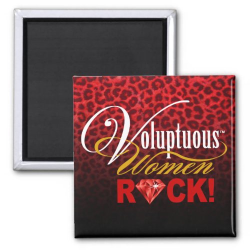 CHICAGO BLING _ Leopard Voluptuous Women Rock Magnet