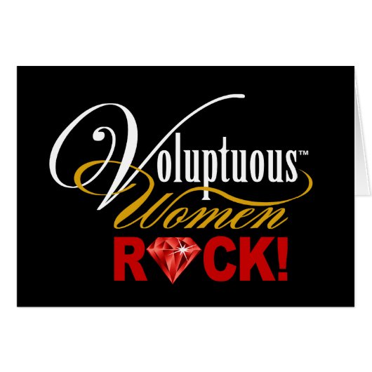 CHICAGO BLING - "Voluptuous Women Rock!" Cards (Front Horizontal)