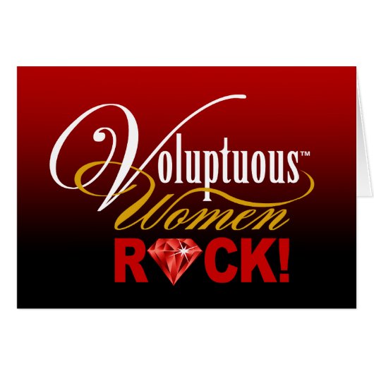 CHICAGO BLING - "Voluptuous Women Rock!" Cards (Front Horizontal)