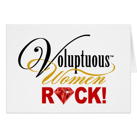 CHICAGO BLING - "Voluptuous Women Rock!" Cards (Front Horizontal)