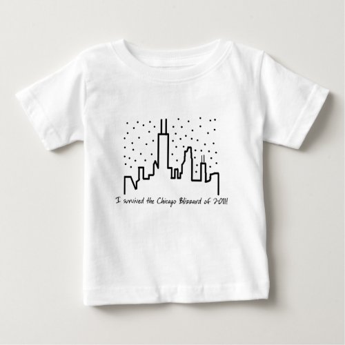 Chicago Blizzard 2011 _ Baby T_shirt