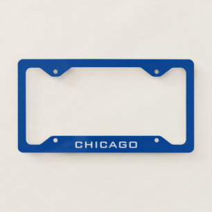 Chicago blue license plate frames