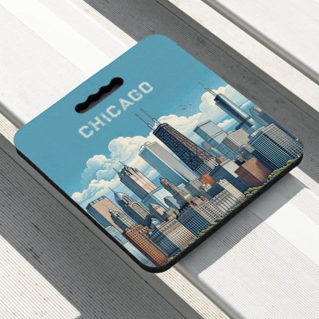 Chicago Blue Stadium Seat Cushion (In Situ)