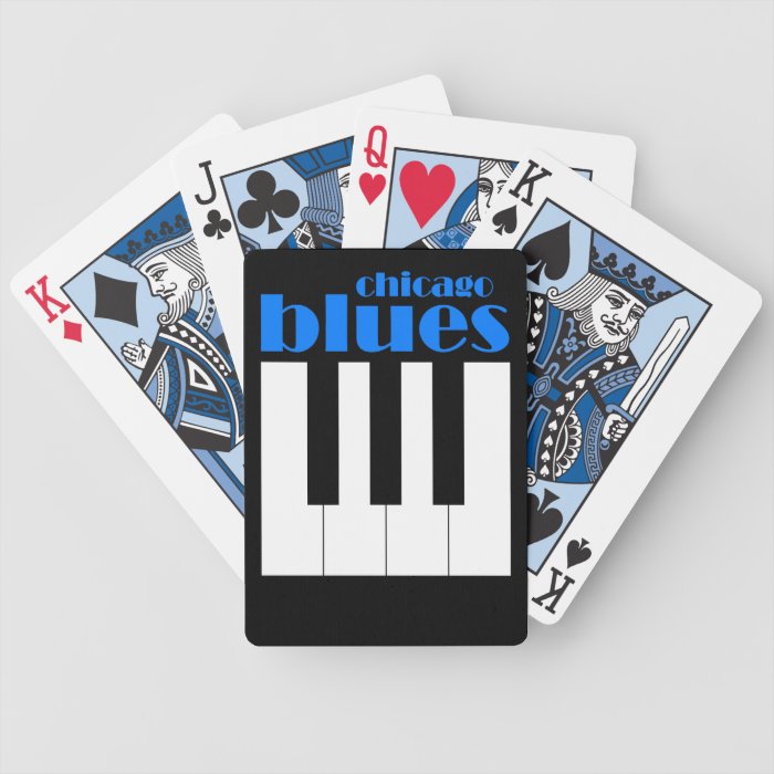 Chicago blues playing cards