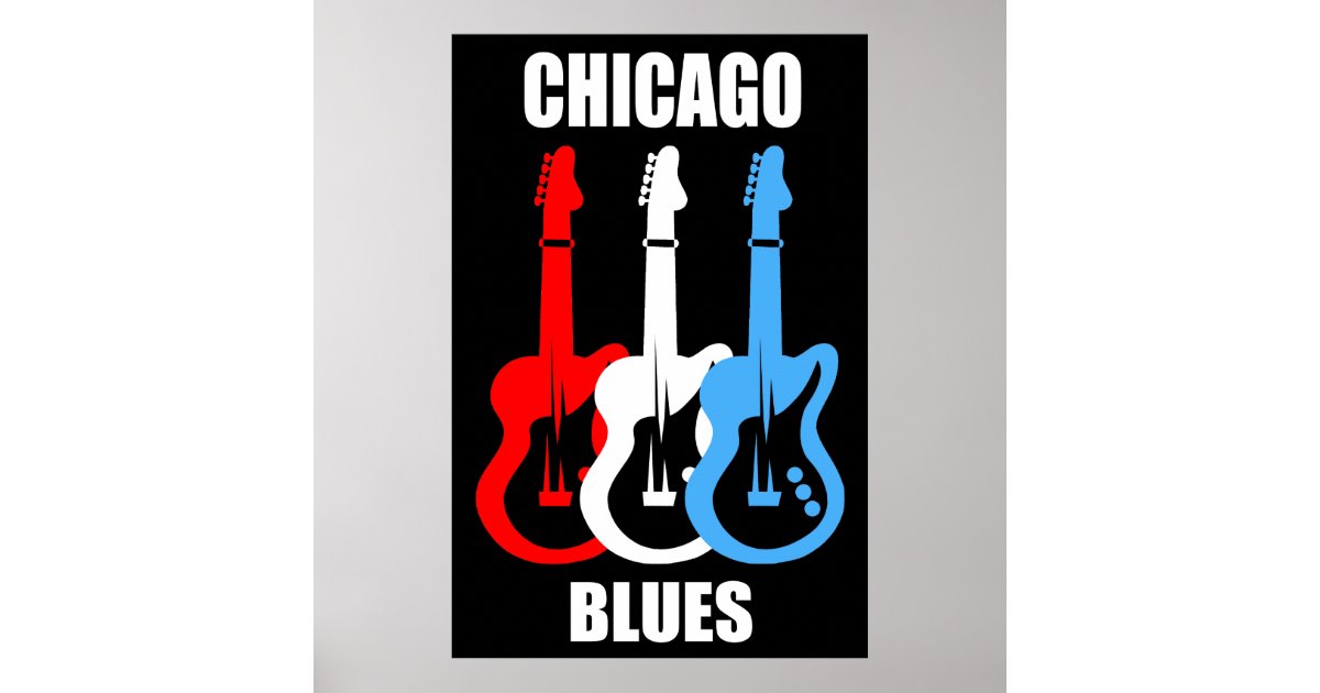 Chicago Blues Poster | Zazzle