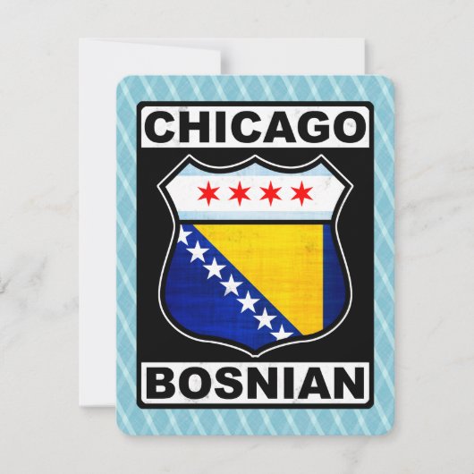 Chicago Bosnian American Card (Front)