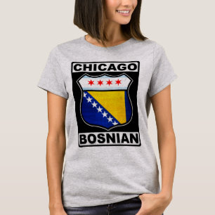 Chicago Bosnian American Design T-Shirt