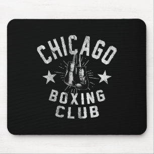 Chicago Boxing Club - Vintage Chi-town Retro Boxer Mouse Pad