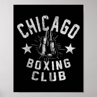 Chicago Boxing Club - Vintage Chi-town Retro Boxer Poster
