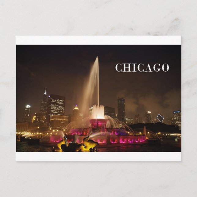 CHICAGO Buckingham Fountain (St.K) Postcard (Front)