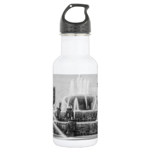 Chicago Buckingham Grayscale Stainless Steel Water Bottle