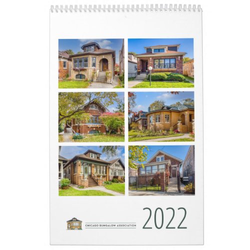 Chicago Bungalow Associations 2022 Calendar