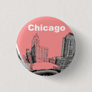 Chicago Buttons Vintage Pin