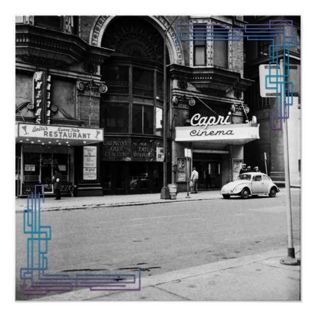 Chicago Capri Theater Photo Poster 1967 (Front)