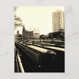 Chicago Central Railroad Station ICRR 1969 Postcard