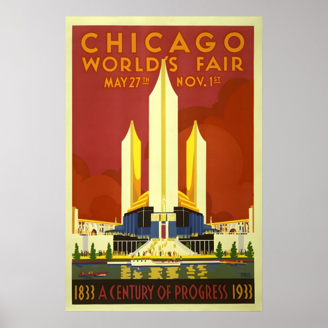 Chicago Century of Progress - World's Fair Poster (Front)