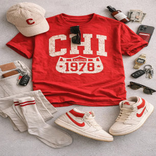 Chicago CHI 1978 Athletic Vintage Graphic T-Shirt