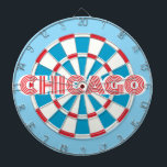 CHICAGO Chitown Pride Dart Board<br><div class="desc">CHICAGO Chitown Pride Dart Board. Great gift for Chicagoans! You may edit text by selecting the personalization option 🎯Please let me know if you have additional questions and because Zazzle's customer support handles the customer experience you may reach Zazzle customer support by chat, phone or email as explained in this...</div>