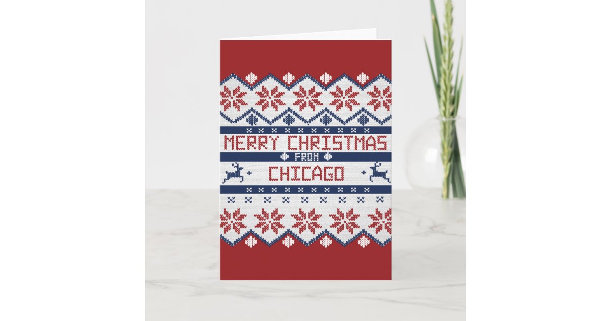 Chicago Christmas Card Zazzle