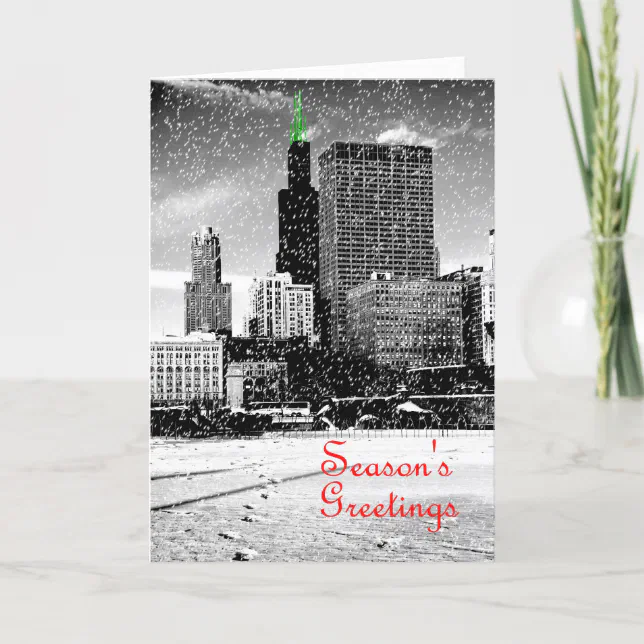 Chicago Christmas Card | Zazzle